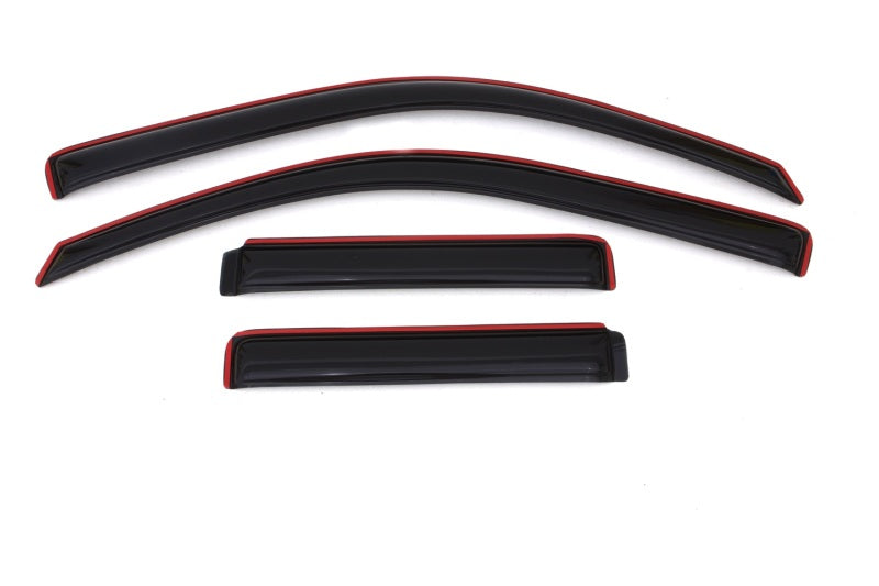 AVS Ventvisor In-Channel Front & Rear Window Deflectors 4pc for 2002-2009 Chevy Trailblazer - Smoke