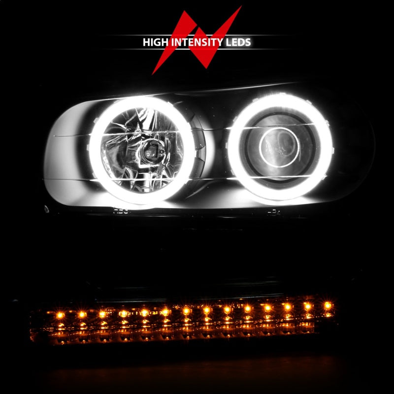 ANZO Projector RX Halo Headlights, Black - 2002-2009 Chevy Trailblazer - ANZO part 111127 view 7