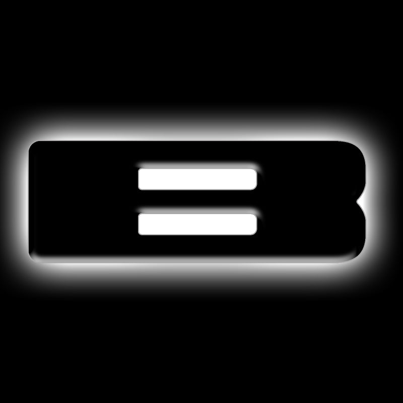ORACLE Lighting Universal Illuminated LED Letter Badges - Matte Black Surface Finish - view 2