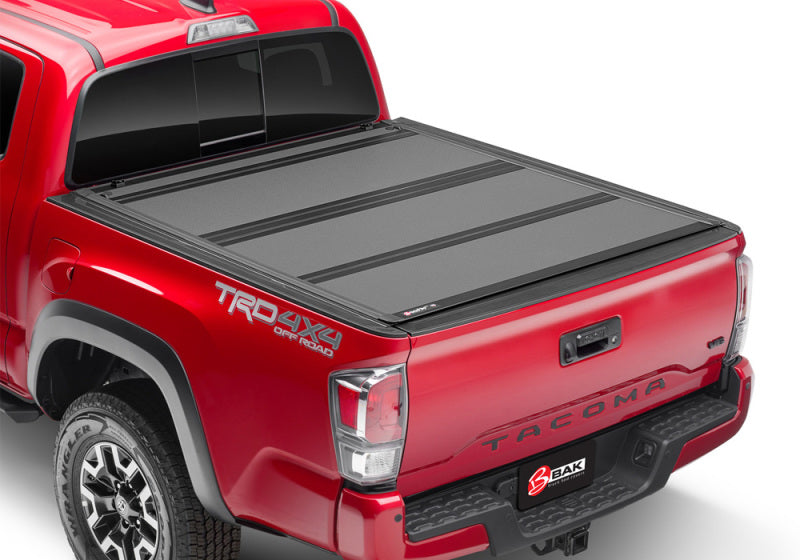 BAKFlip MX4 Hard Folding Tonneau Cover - 2016-2023 Toyota Tacoma 6ft Bed w/ Deck Rails - BAK part 448427