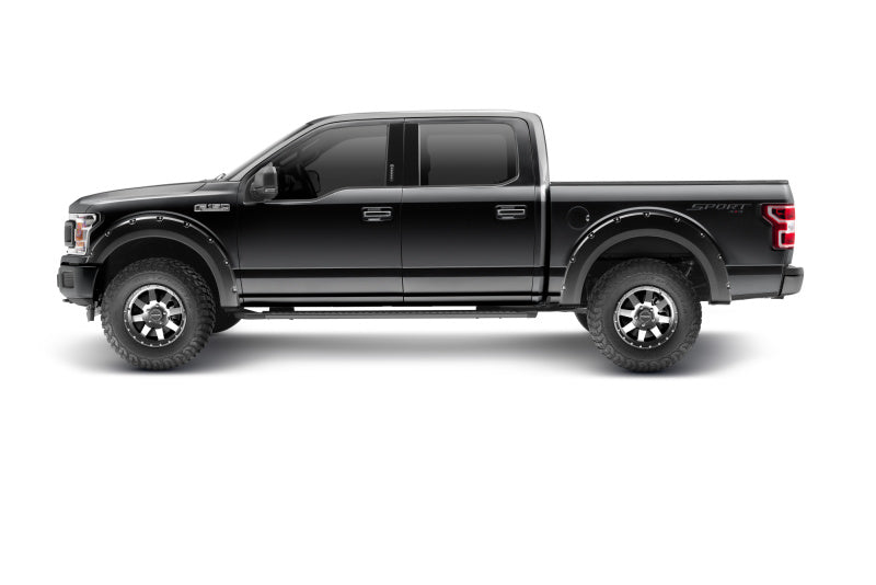 Bushwacker Pocket Style Flares 4pc for 2018-2020 Ford F-150 (Excl Models w/Tech Pkg) - Agate Black Met - view 5