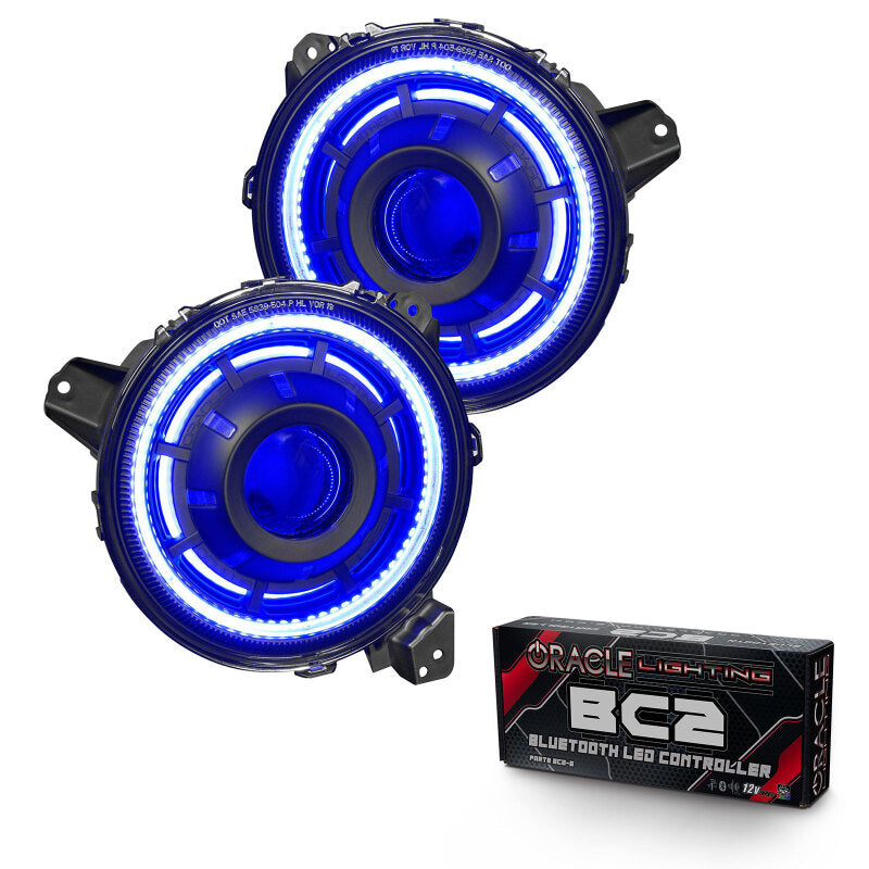 ORACLE Lighting Oculus Bi-LED Projector Headlights for Jeep JL/Gladiator JT - w/ BC1 Controller - 5839-335