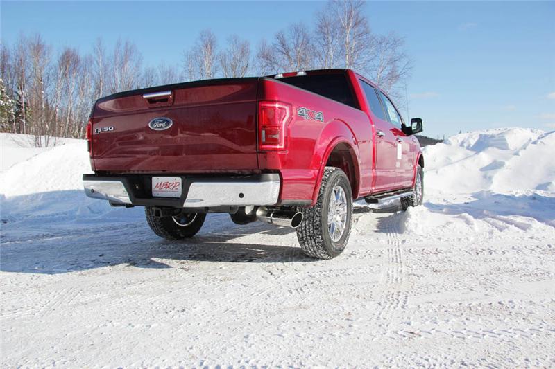MBRP ARMOR Lite Cat-Back Exhaust - 2015-2020 Ford F-150 2.7L/3.5L EcoBoost 4in - MBRP part S5259AL view 4