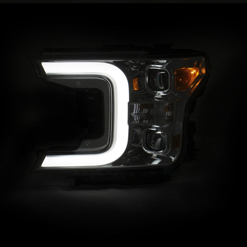 ANZO Projector Plank Style Switchback Headlights, Chrome - 2018-2019 Ford F-150 - ANZO part 111399 view 5