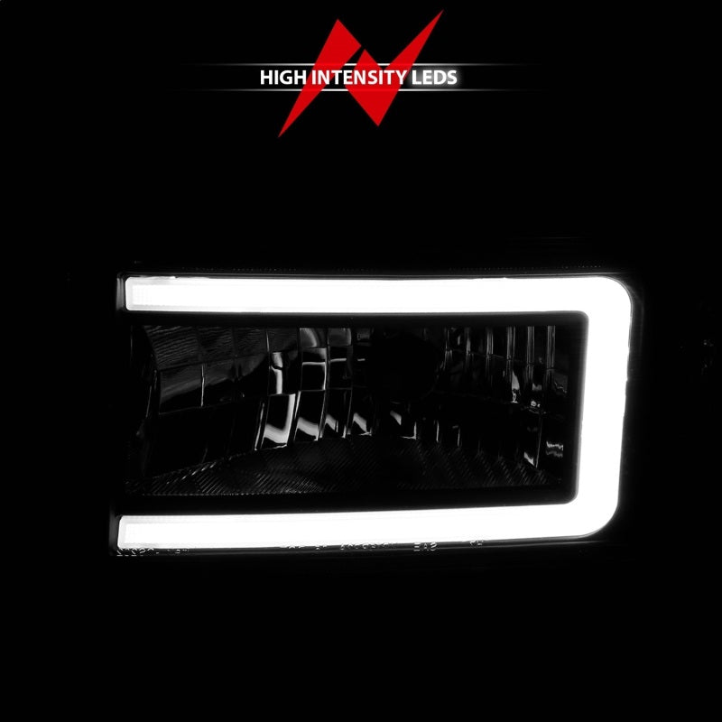 ANZO Crystal Plank Style Headlights, Black - 1994-2001 Ram 1500, 1994-2002 Ram 2500/3500 (Dual light models only) - ANZO part 111554 view 5