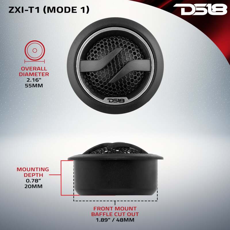 DS18 1.7in Tweeter - 50W RMS, 4 Ohm - ZXI-T1 - view 8
