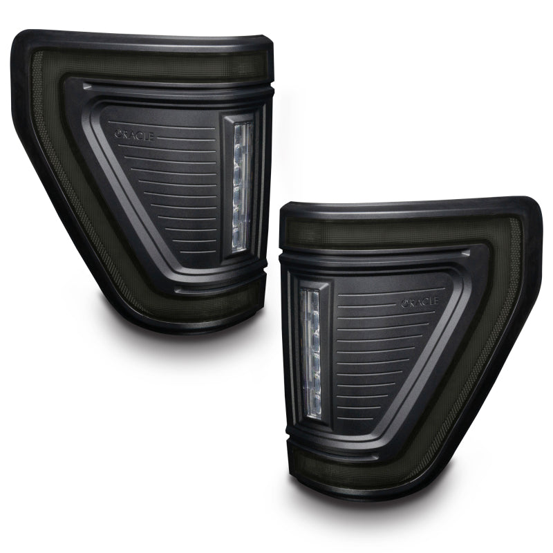 ORACLE Lighting 21-24 Ford F-150 (Black Series) Flush Style LED Tail Lights - 5910-504-T