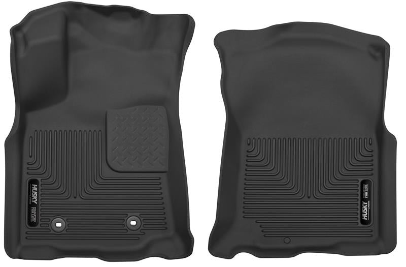 Husky Liners X-act Contour Floor Liners - Toyota Tacoma - 2016 Toyota Tacoma Double Cab Pickup Black Front Floor Liners (part 53741)