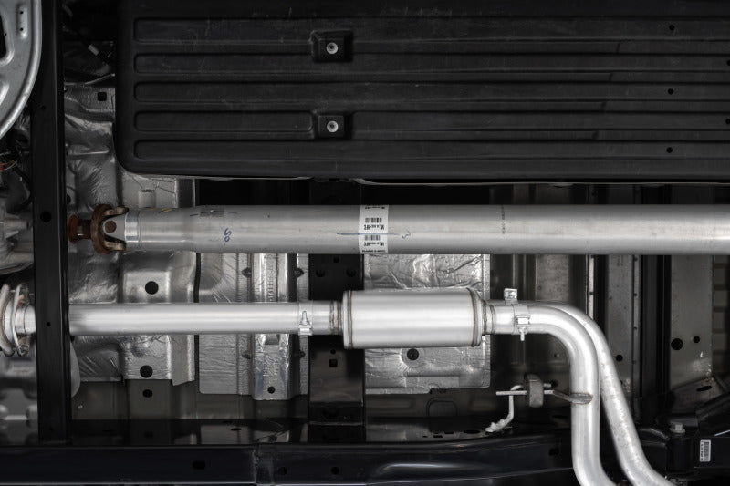 MBRP ARMOR BLK Cat-Back Exhaust - 2021+ Ford F-150 2.7L/3.5L/5.0L Dual Pre-Axle - MBRP part S5217BLK view 3