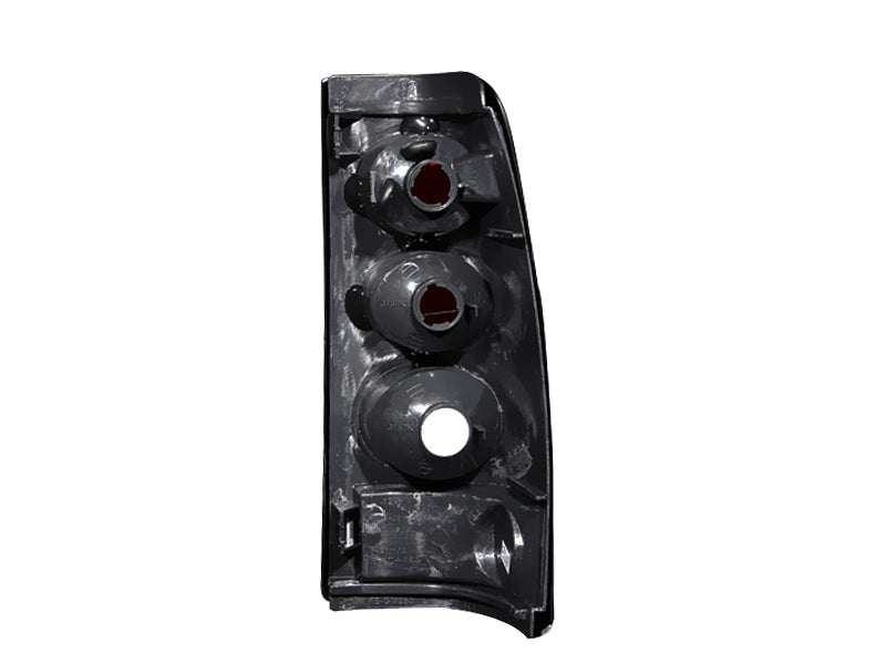 ANZO Euro Tail Lights, Chrome - 1999-2002 Chevy Silverado 1500, 2001-2003 Chevy Silverado 3500, 1999-2006 GMC Sierra 1500/2500 - ANZO part 211023 view 2