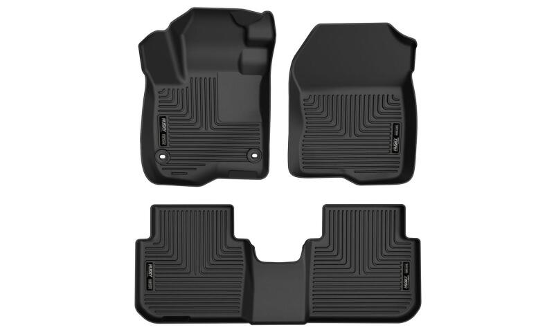 Husky Liners WeatherBeater Floor Liners - Honda & Acura - 23-24 Honda CRV Weatherbeater Black Front & 2nd Seat Floor Liners (part 99411)