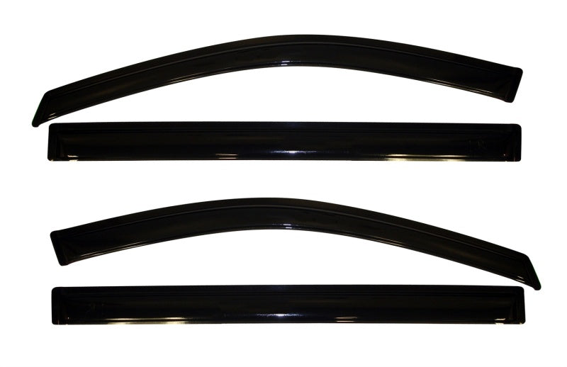 AVS Ventvisor Outside Mount Window Deflectors 4pc for 2008-2016 Chrysler Town & Country - Smoke - view 4