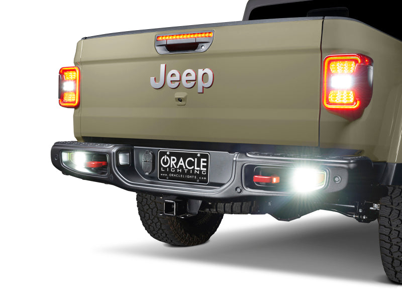 ORACLE Lighting Rear Bumper LED Reverse Lights for Jeep Gladiator JT - 6000K - 5878-504 - view 3