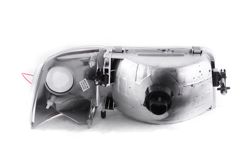 ANZO Crystal Headlights w/ Corner Lights, Chrome - 1993-1997 Ford Ranger - ANZO part 111119 view 2