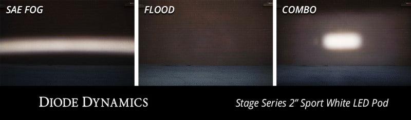 Diode Dynamics Stage Series 2 In LED Pod Sport - White Flood Flush RBL (Pair) - DD6428P - view 8