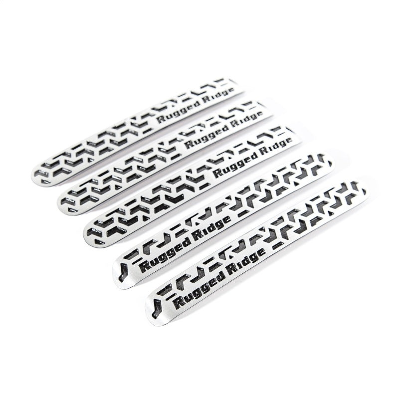 Rugged Ridge Elite Door Handle Insert Contrast Tread4D for 2007-2018 Jeep Wrangler JK