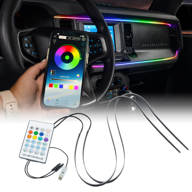 ORACLE Lighting 21-25 Ford Bronco ColorSHIFT LED Interior Dash Board Kit - 4237-332