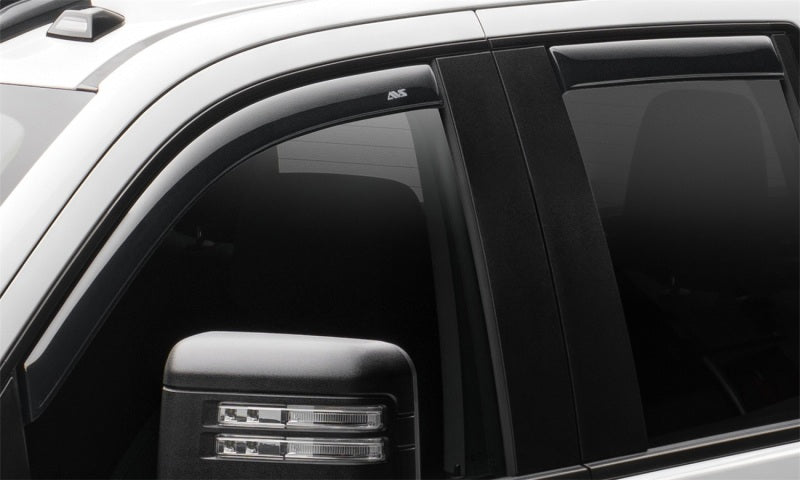 AVS Ventvisor In-Channel 4pc for 2019 Chevy Silverado 1500 Crew Cab Pickup - Smoke