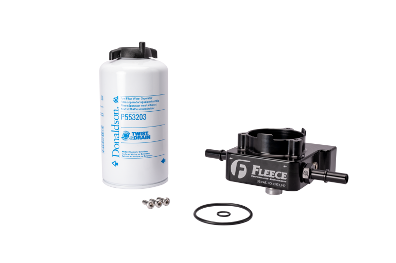 Fleece Performance Spin-On Fuel Filter Upgrade Kit - 2017-2019 Chevy/GMC L5P Duramax (All Beds) & 2020-2024 Long Bed - Fleece part FPE-L5P-FFBA-1719