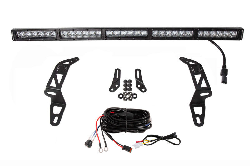 Diode Dynamics 18-21 Jeep JL Wrangler/Gladiator SS30 Bumper Bracket Kit - White Combo Dual - DD6085 - view 4