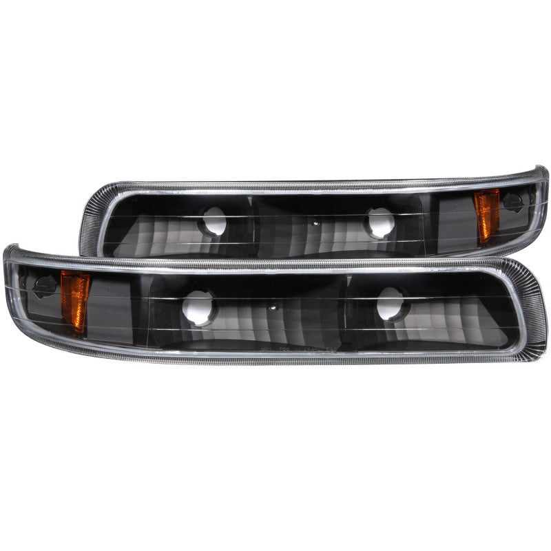 ANZO Euro Parking/Signal Lights, Black - 1999-2002 Chevy Silverado 1500/2500, 2001-2002 Chevy Silverado 3500, 2000-2006 Chevy Suburban & Tahoe - ANZO part 511065