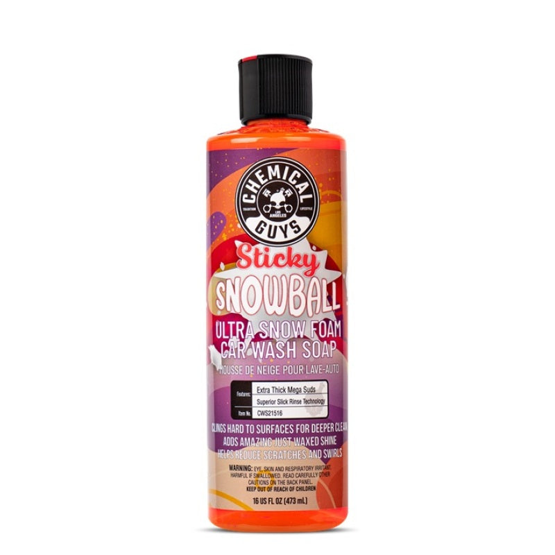 Chemical Guys Sticky Snowball Snow Foam Auto Wash - 16oz (Case of 6) - CWS21516