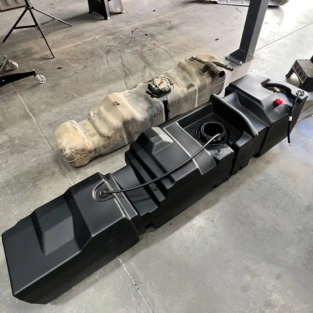 S&B 60 Gallon High-Capacity Fuel Tank for 1999-2007 Ford F250, F350 Powerstroke 7.3L, 6.0L Crew Cab Short Bed - S&B part 10-1011 view 2