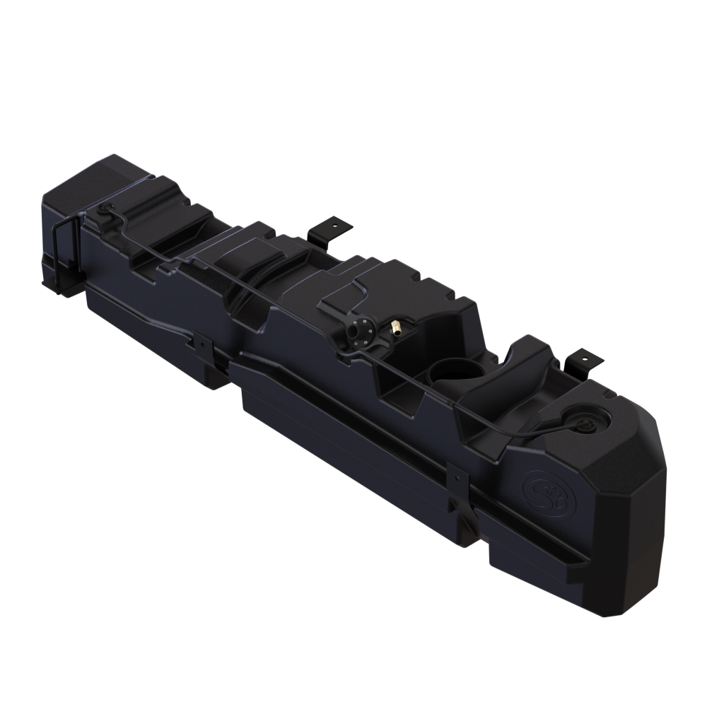 S&B 60 Gallon High-Capacity Fuel Tank for 1999-2010 Ford Powerstroke 7.3L, 6.0L, 6.4L Crew Cab & Ext Cab Long Bed - S&B part 10-1012 view 3
