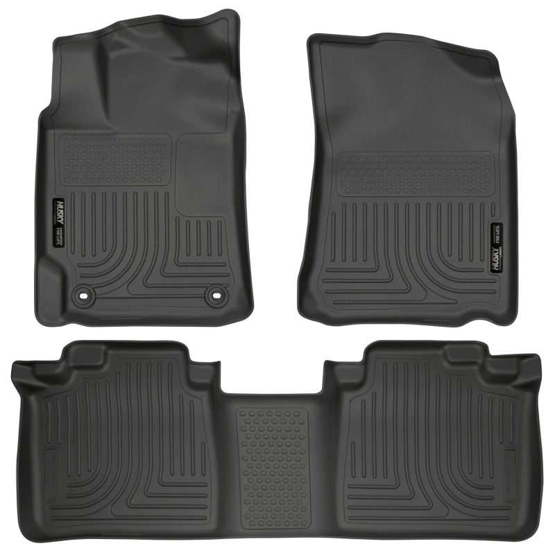 Husky Liners WeatherBeater Floor Liners - Toyota & Lexus - 2012 Toyota Camry WeatherBeater Combo Black Floor Liners (part 98901)