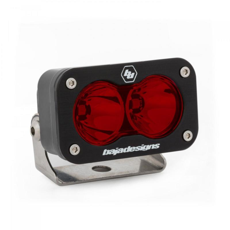 Baja Designs S2 Sport LED Light Pods - S2 Sport Spot Pattern LED Work Light - Red (part 540001RD)