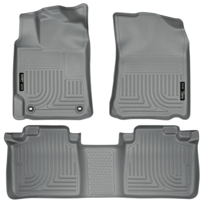 Husky Liners WeatherBeater Floor Liners - Toyota & Lexus - 2012 Toyota Camry WeatherBeater Combo Gray Floor Liners (part 98902)