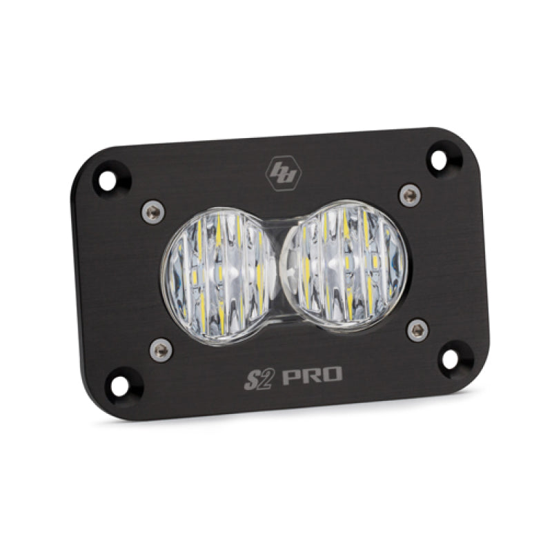 Baja Designs S2 Pro LED Light Pods - S2 Pro Flush Mount Wide Cornering Pattern LED Work Light - Clear (part 481005)