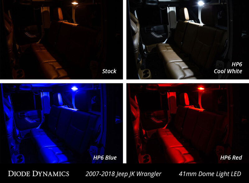 Diode Dynamics Wrangler JK 4dr Interior Kit Stage 2 - Cool - White - DD0364 - view 2