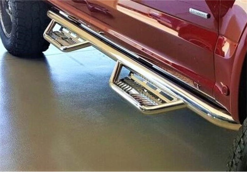 N-Fab Podium Nerf Steps, Cab Length - 2019+ Silverado/Sierra 1500 & 2020+ HD Crew Cab - N-Fab part HPC1980CC-SS view 4