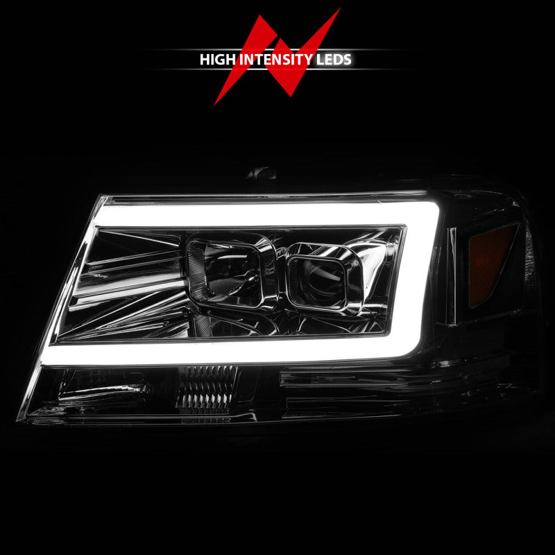 ANZO Projector C-Bar Headlights, Chrome - 2004-2008 Ford F-150 - ANZO part 111542 view 5