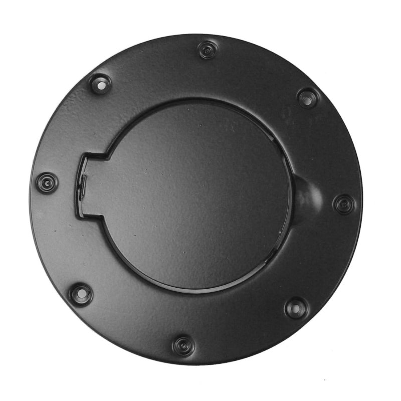 Rugged Ridge Black Non-Locking Gas Cap Door for 1997-2006 Jeep Wrangler TJ - view 2