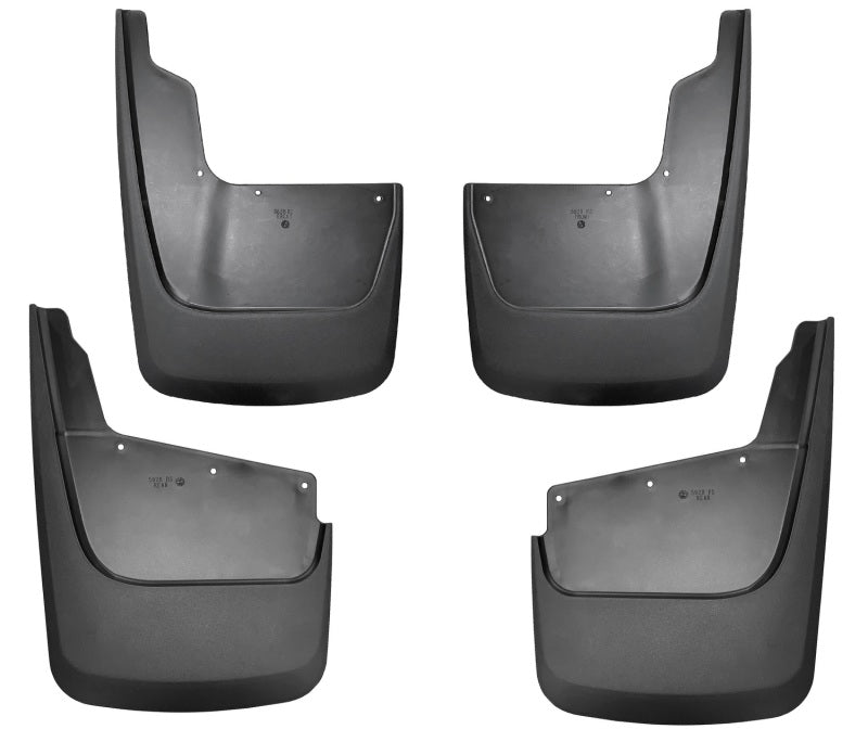 Husky Liners Custom-Molded Mud Guards - 20-23 Chevrolet Silverado 2500/3500 HD (Excl. Dually) Front/Rear Mud Guards - Black