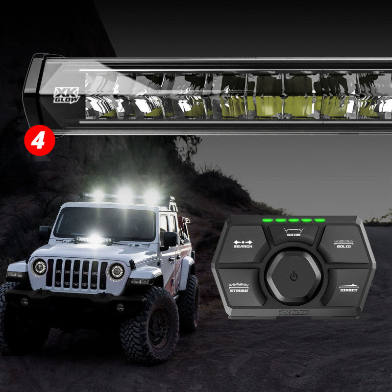 XKGLOW SAR360 Light Bar Kit Emergency Search and Rescue Light System (4) 36in - XK-SAR360-2222