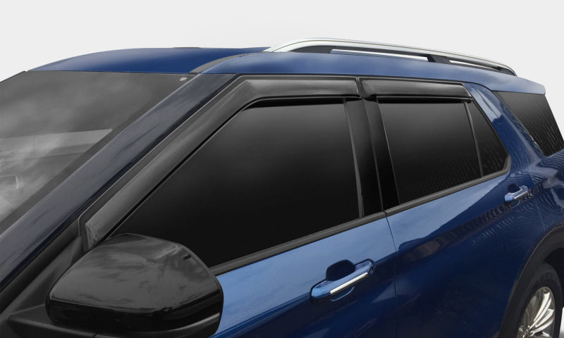 AVS Ventvisor Outside Mount Window Deflectors 4pc for 2021-2023 Jeep Grand Cherokee L - Smoke