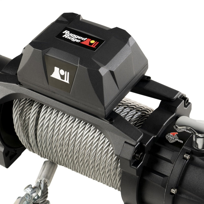 Rugged Ridge Trekker C10 Winch 10000lb Cable Wired - Universal Fit - view 4