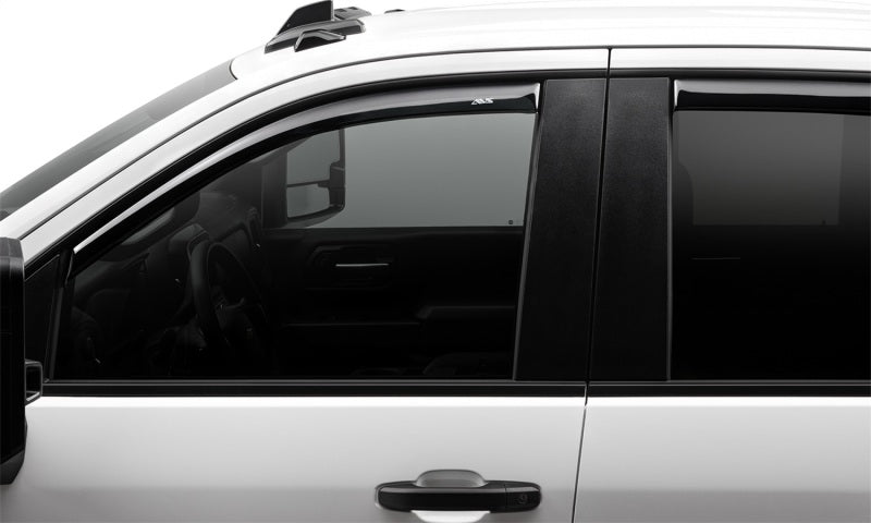 AVS Ventvisor In-Channel 4pc for 2019 Chevy Silverado 1500 Crew Cab Pickup - Smoke - view 5