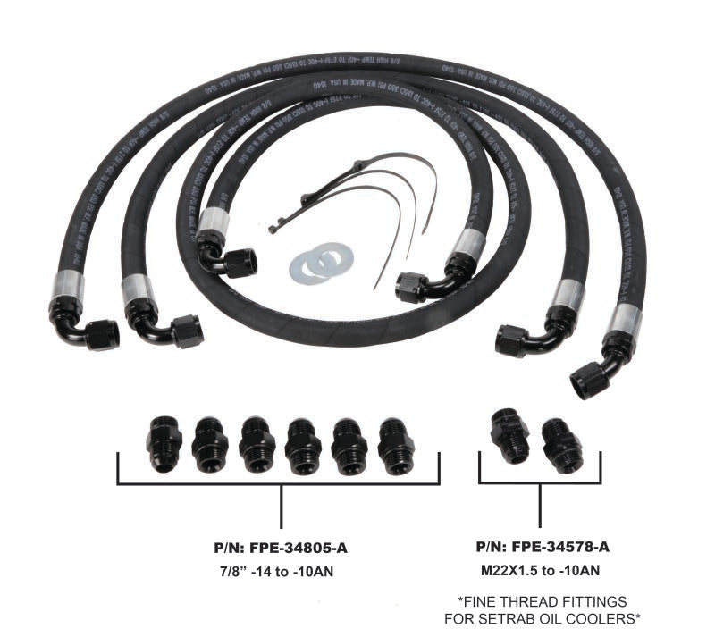 Fleece Performance Allison Transmission Cooler Lines - 2006-2010 Chevy/GMC 2500HD/3500HD 6.6L Duramax LBZ/LMM - Fleece part FPE-TL-LBZ-LMM view 4