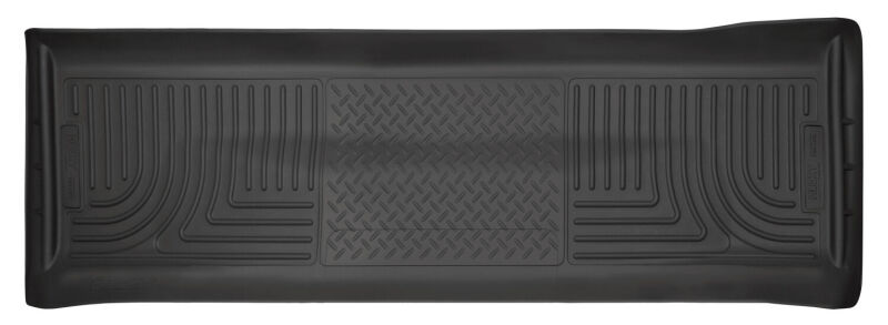 Husky Liners WeatherBeater Floor Liners - 08-10 Ford F-250/F-350/F-450 Crew Cab WeatherBeater 2nd Row Floor Liner - Black