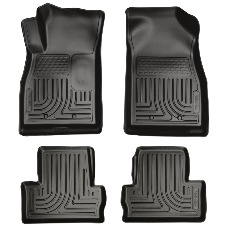 Husky Liners WeatherBeater Floor Liners - Chevy, GMC, Buick & Cadillac - 11-12 Chevrolet Volt WeatherBeater Combo Black Floor Liners (part 98181)