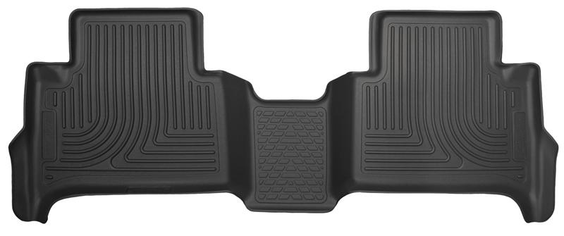 Husky Liners WeatherBeater Floor Liners - Chevy Colorado & GMC Canyon - 15 Chevrolet Colorado Crew Cab WeatherBeater Black 2nd Seat Floor Liners (part 19111)