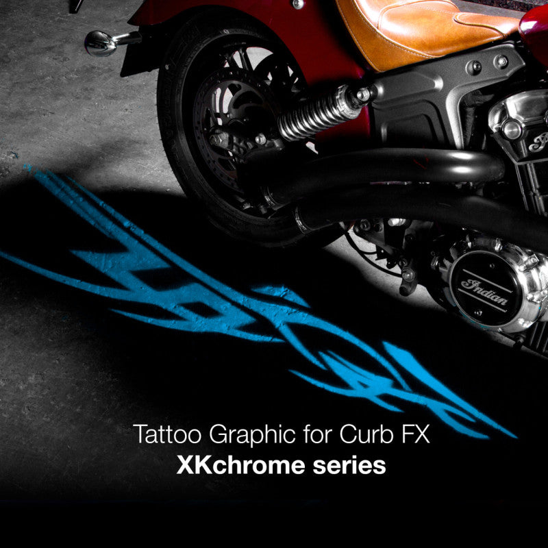 XKGLOW 2pc CurbFX Film+Optic Tatoo Style - XK-CFX-FILM-TATOO