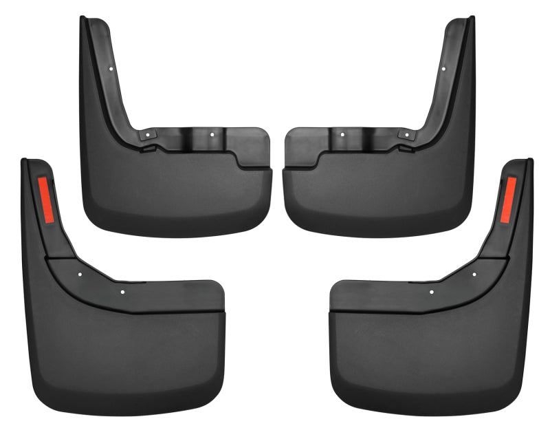 Husky Liners Custom-Molded Mud Guards - Chevy Silverado & GMC Sierra 1500 - 19-23 Chevrolet Silverado 1500 (Excl. ZR2/TBoss) Front and Rear Mud Guards - Black (part 58266)