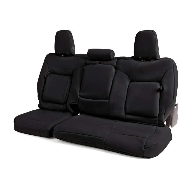 Covercraft 19-24 Chevrolet Silverado Leatherette PrecisionFit Custom Second Row Seat Covers - Black - GTC4140LTBK
