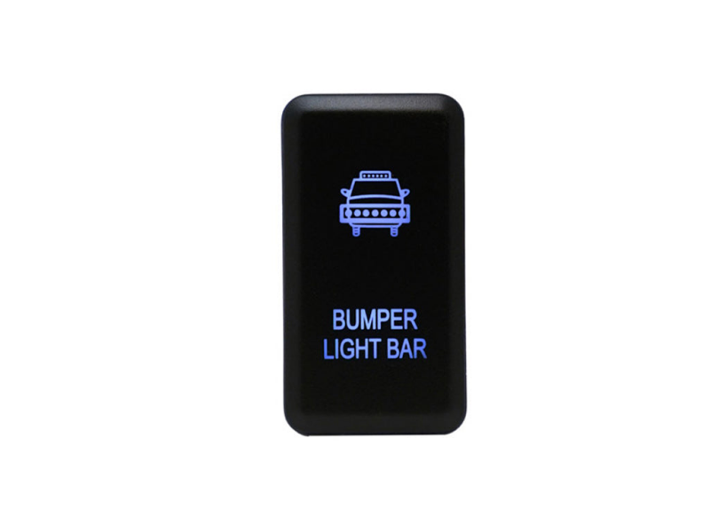 Cali Raised LED Tall Style Toyota OEM Style Bumper Light Bar Switch - Blue - CR2389