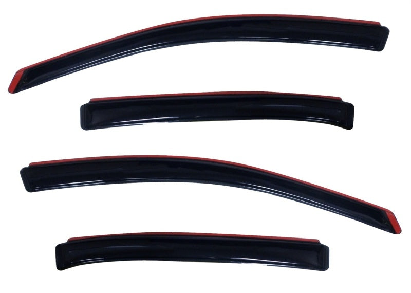 AVS Ventvisor In-Channel Front & Rear Window Deflectors 4pc for 2010-2018 Ford Taurus - Smoke